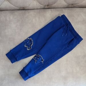 Kenzo Royal Blue Kids Joggers with Embroidered Lions, Size 3